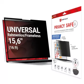 Displex PRIVACY SAFE eemaldatav kahesuunaline privaatsusfilter sülearvutile (raamita) 15,6'' (16:9)