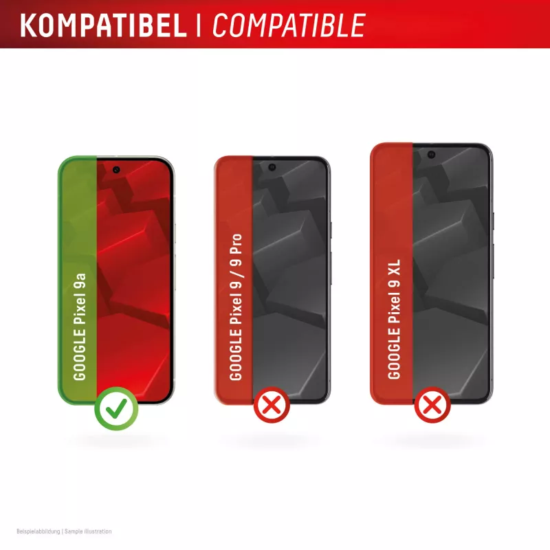 Displex Ekraanikaitseklaas (10H) Google Pixel 9a jaoks, Eco paigaldusraam, kriimustuskindel