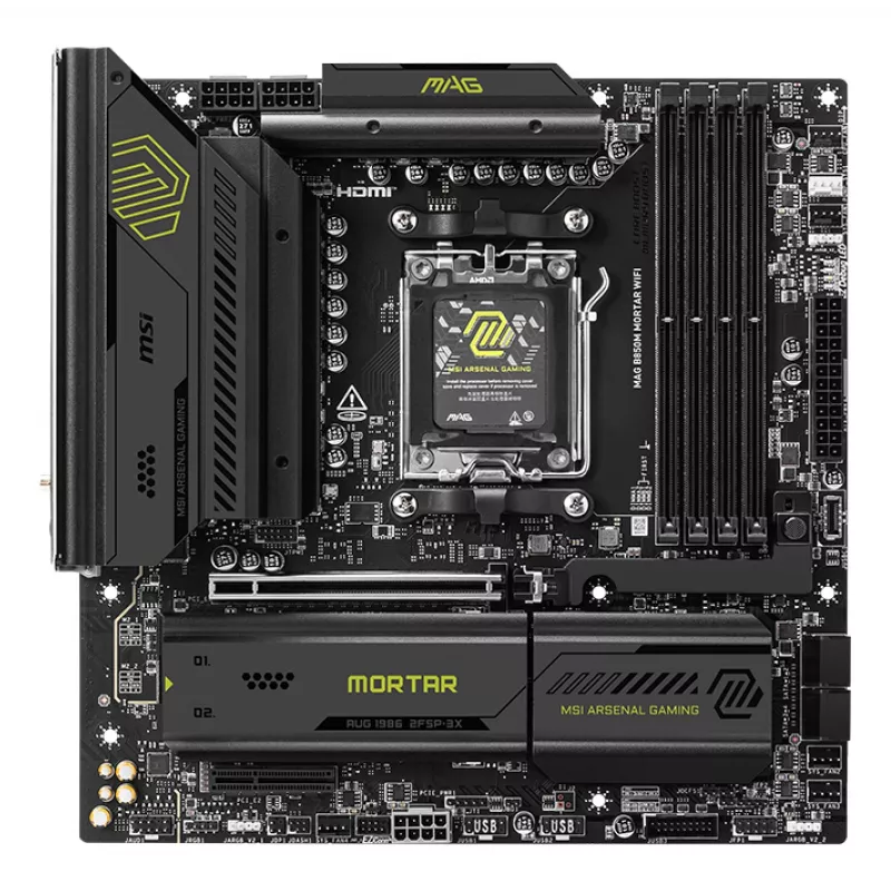 MSI MAG B850M MORTAR WIFI emaplaat AMD B850 Socket AM5 micro ATX