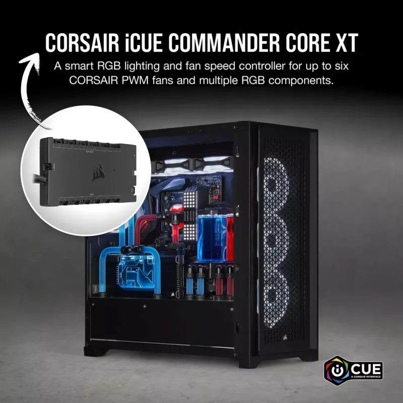 Ventilaatori kiiruse kontroller Corsair iCUE Commander Core XT