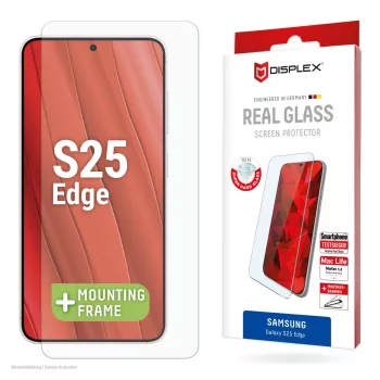 Displex ekraanikaitse (10H) Samsung Galaxy S25 Edge'ile, Eco paigaldusraam, kriimustuskindel