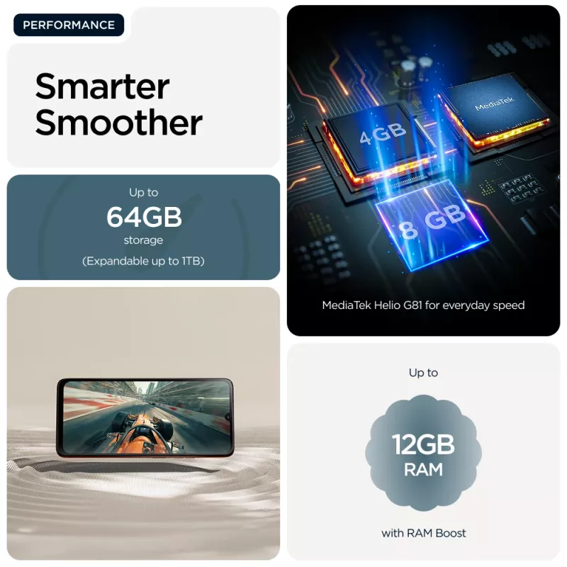 Motorola moto g06 17,5 cm (6,88 tolli) Dual SIM Android 15 4G USB Type-C 4 GB 256 GB 5200 mAh Sinine