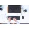 Trust Primo klaviatuur koos hiirega kontori USB saksa must