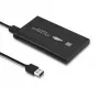 HDD/SSD korpus QOLTEC 51861 2,5-tollistele SATA3 draividele, USB 3.0, must