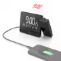 Hama Plus Charge digitaalne äratuskell Must