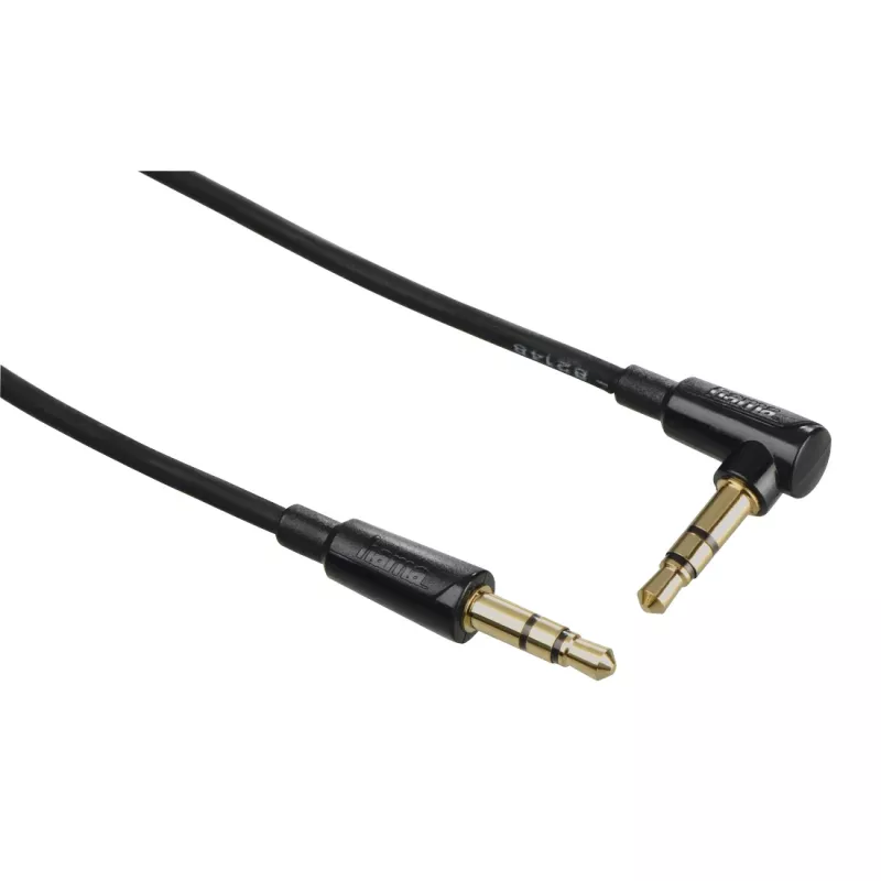 Audio kaabel Hama Flexi-õhuke 1.5m 3.5mm Male to Male Must