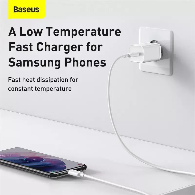 Baseus Super Si siselaadur valge kiirlaadimine 12V 1xUSB-C