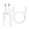 Baseus Super Si siselaadur valge kiirlaadimine 12V 1xUSB-C