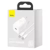 Baseus Super Si siselaadur valge kiirlaadimine 12V 1xUSB-C