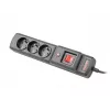 Pikendusjuhe ARMAC Multi M3 — 3 pistikupesa, 5 m kaabel, must
