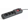 Pikendusjuhe ARMAC Multi M3 — 3 pistikupesa, 5 m kaabel, must