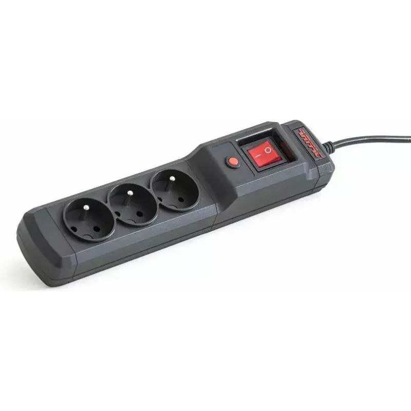 Pikendusjuhe ARMAC Multi M3 — 3 pistikupesa, 5 m kaabel, must