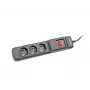 Pikendusjuhe ARMAC Multi M3 — 3 pistikupesa, 5 m kaabel, must