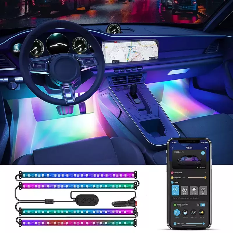 Nutikas valgusriba Govee RGBIC Interior Car Lights Bluetooth 30 cm