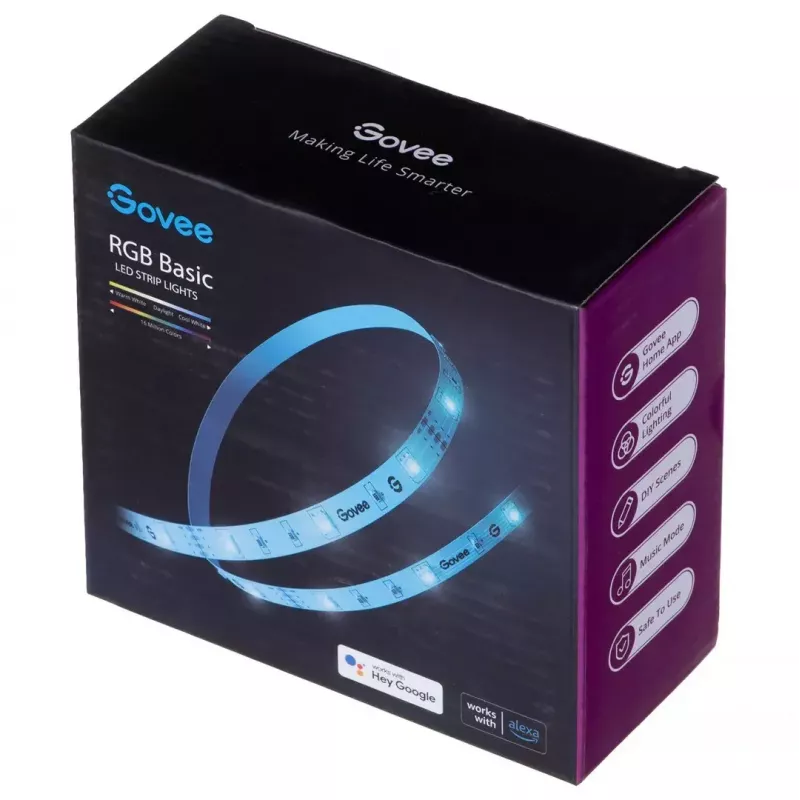 Govee RGB LED Stripe Basic nutikas valgusriba Wi-Fi/Bluetooth 12 W