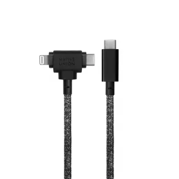 USB-kaabel Native Union Belt kaabel Duo 1,5 m USB‑C to USB‑C/Lightning must