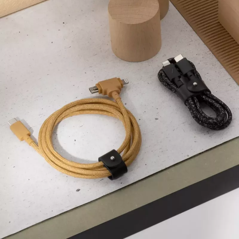 USB-kaabel Native Union Belt kaabel Duo 1,5 m USB‑C to USB‑C/Lightning must