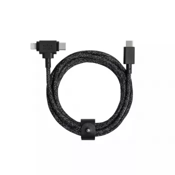 USB-kaabel Native Union Belt kaabel Duo 1,5 m USB‑C to USB‑C/Lightning must