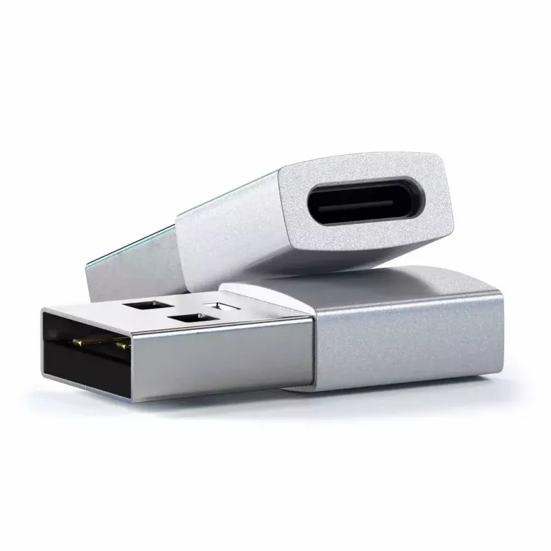 Satechi ST-TAUCS kaabliühendusadapter USB-A USB-C hõbedane