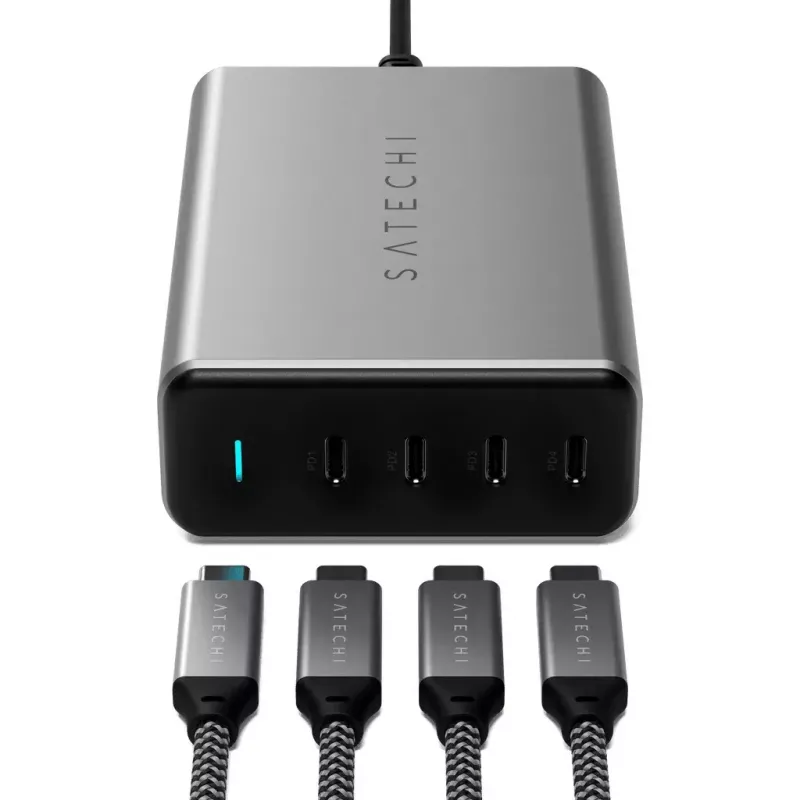 Mobiilseadme laadija Satechi ST-UC165GM-EU universaalne kiirlaadimine 4 USB USB-C
