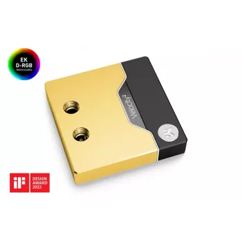 Veeblokk EK Water Blocks messing vask must kuld