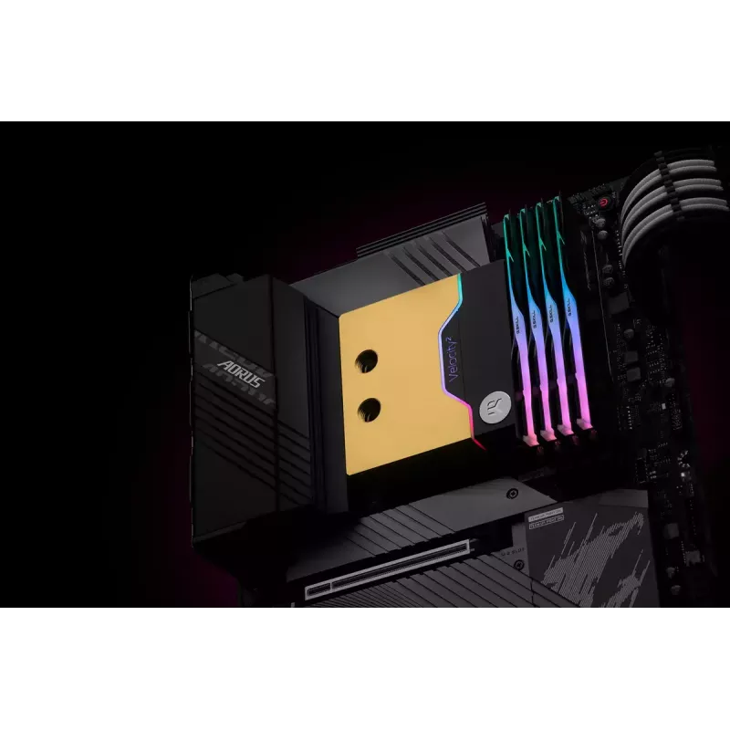 Veeblokk EK Water Blocks messing vask must kuld