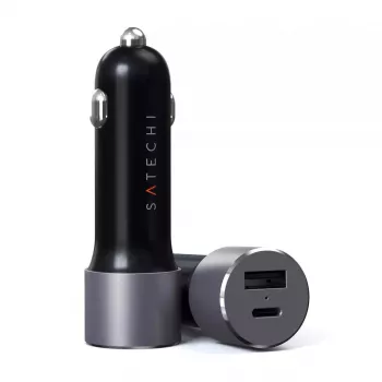 Autolaadija Satechi ST-TCPDCCM 72W kahe pordiga USB-toiteedastusega kiirlaadimine