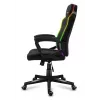Mängutool huzaro Force 2.5 RGB Mesh — hingav võrk, RGB valgustus, reguleeritav kõrgus, kallutatav, 130 kg kandevõime