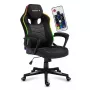 Mängutool huzaro Force 2.5 RGB Mesh — hingav võrk, RGB valgustus, reguleeritav kõrgus, kallutatav, 130 kg kandevõime