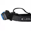 Pealamp Ledlenser MH7 Must Blue — laetav LED-pealamp, 400 luumenit, sisseehitatud aku