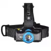 Pealamp Ledlenser MH7 Must Blue — laetav LED-pealamp, 400 luumenit, sisseehitatud aku
