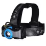 Pealamp Ledlenser MH7 Must Blue — laetav LED-pealamp, 400 luumenit, sisseehitatud aku