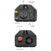 Pingemuundur QOLTEC Monolith 600 MS Wave 12V kuni 230V 600W, puhas/modifitseeritud siinuslaine vastavalt spetsifikatsioonile