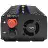 Pingemuundur QOLTEC Monolith 600 W — 12 V kuni 230 V, USB PD 18 W, auto/siseruumidesse, must