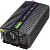 Pingemuundur QOLTEC Monolith 600 W — 12 V kuni 230 V, USB PD 18 W, auto/siseruumidesse, must