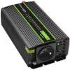 Pingemuundur QOLTEC Monolith 600 W — 12 V kuni 230 V, USB PD 18 W, auto/siseruumidesse, must