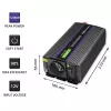 Pingemuundur QOLTEC Monolith 600 W — 12 V kuni 230 V, USB PD 18 W, auto/siseruumidesse, must