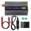 Pingemuundur QOLTEC Monolith 600 W — 12 V kuni 230 V, USB PD 18 W, auto/siseruumidesse, must