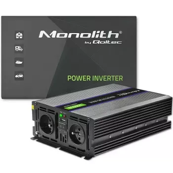 Pingemuundur QOLTEC Monolith 4000 MS Wave 12 V kuni 230 V 2000/4000 W USB-ga