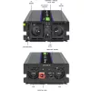 Pingemuundur QOLTEC Monolith 4000 MS Wave 12 V kuni 230 V 2000/4000 W USB-ga