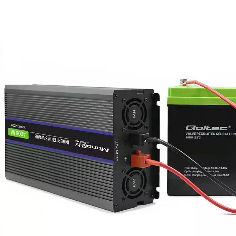 Pingemuundur QOLTEC Monolith 4000 MS Wave 12 V kuni 230 V 2000/4000 W USB-ga