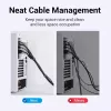Hook & loop kaabliside Vention KAABJ, nailon, 5 m x 11 mm, must
