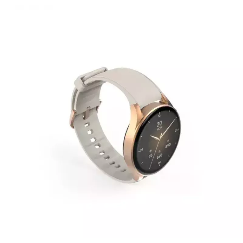 Hama Smartwatch 8900 3.3 cm (1.3 tolli) AMOLED 42 mm Digitaalne 466 x 466 pikslit Puuteekraan Kuldne GPS (satelliit)