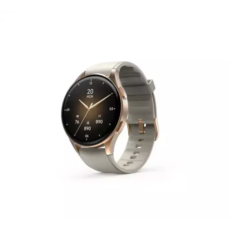 Hama Smartwatch 8900 3.3 cm (1.3 tolli) AMOLED 42 mm Digitaalne 466 x 466 pikslit Puuteekraan Kuldne GPS (satelliit)