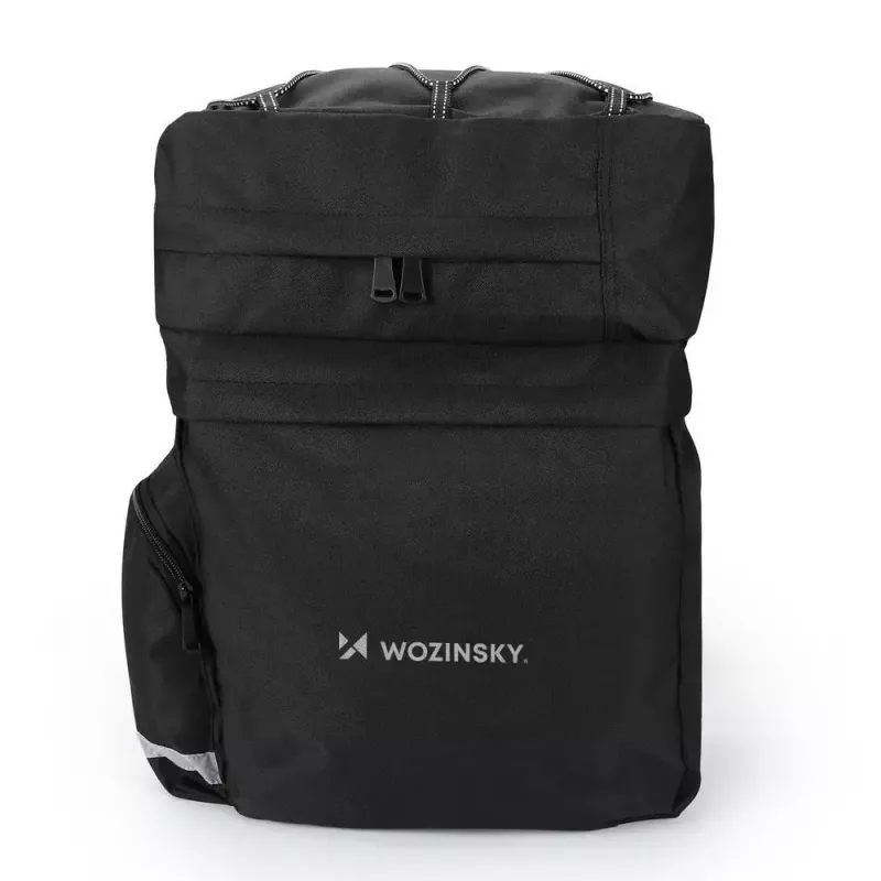 Jalgrattakott Wozinsky WBB13BK 60L must universaalne – pakiraamile kinnitatav kott, 60 L maht