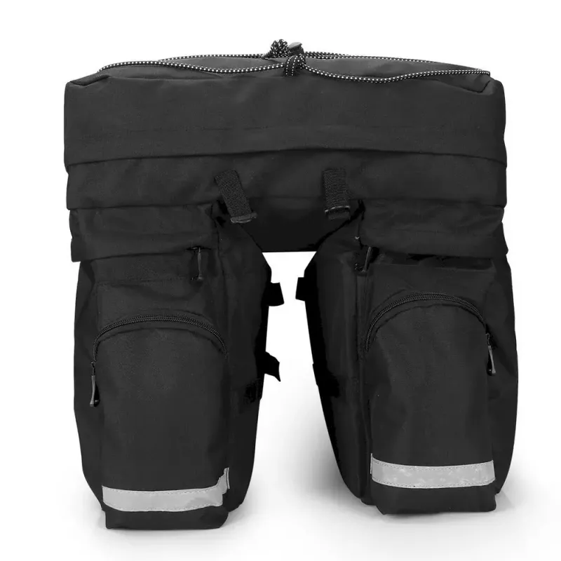 Jalgrattakott Wozinsky WBB13BK 60L must universaalne – pakiraamile kinnitatav kott, 60 L maht