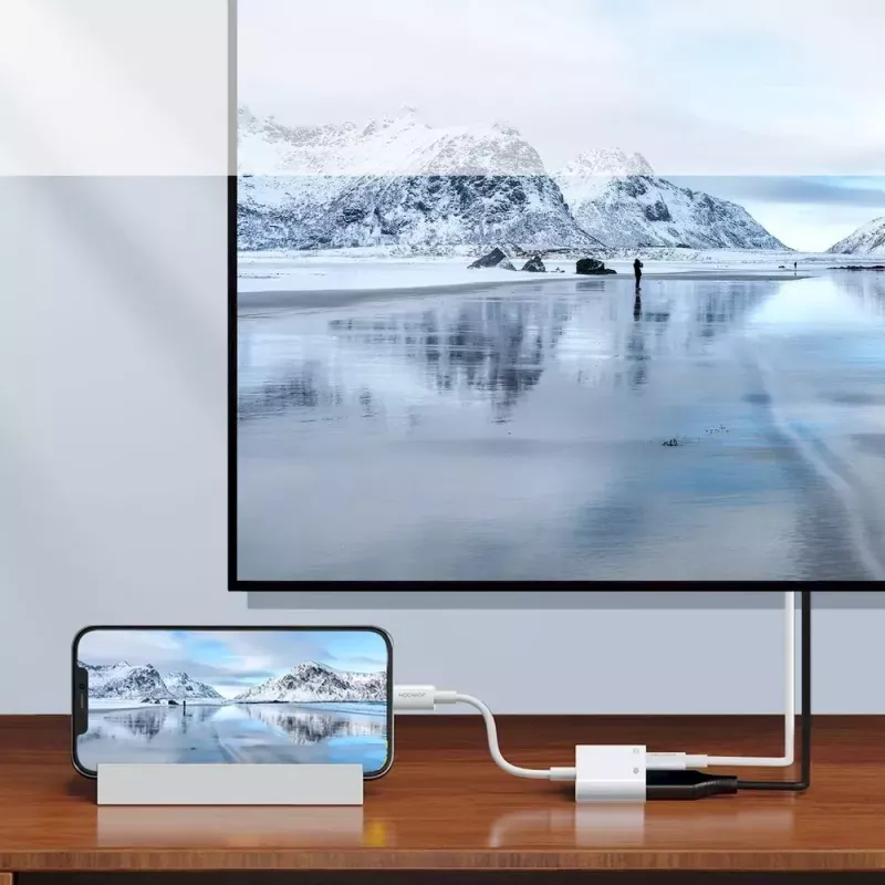 Lightning-HDMI-adapter Joyroom S-H141 — Lightning (Apple) HDMI-le FullHD 1080p 60 Hz, valge