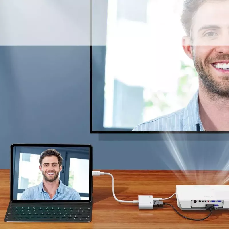 Lightning-HDMI-adapter Joyroom S-H141 — Lightning (Apple) HDMI-le FullHD 1080p 60 Hz, valge