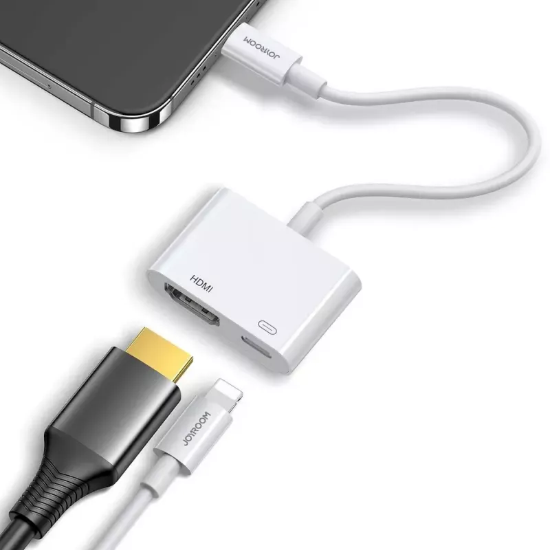 Lightning-HDMI-adapter Joyroom S-H141 — Lightning (Apple) HDMI-le FullHD 1080p 60 Hz, valge