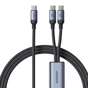 USB-C kuni 2× USB-C kaabel Joyroom SA21-1T2 100W 1,5m (must)